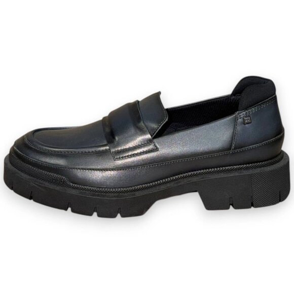 HUGO Denzel Men's Black Leather Loafers US 9 (UK 8 EU 42) MSRP $230 - Picture 2 of 4